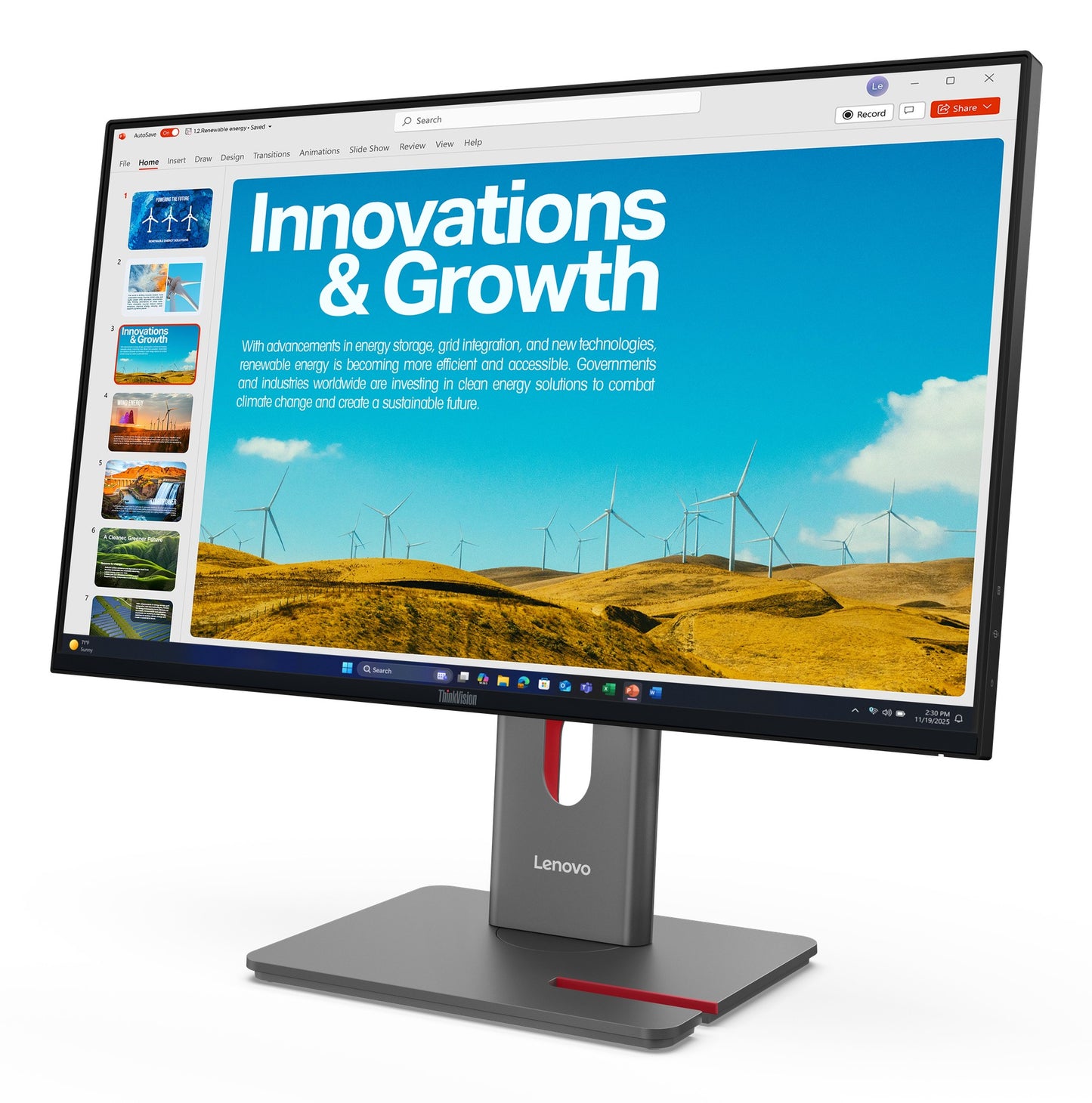 Lenovo ThinkVision P24qd - 40 - Led - 24" - 60,5 cm - Monitor