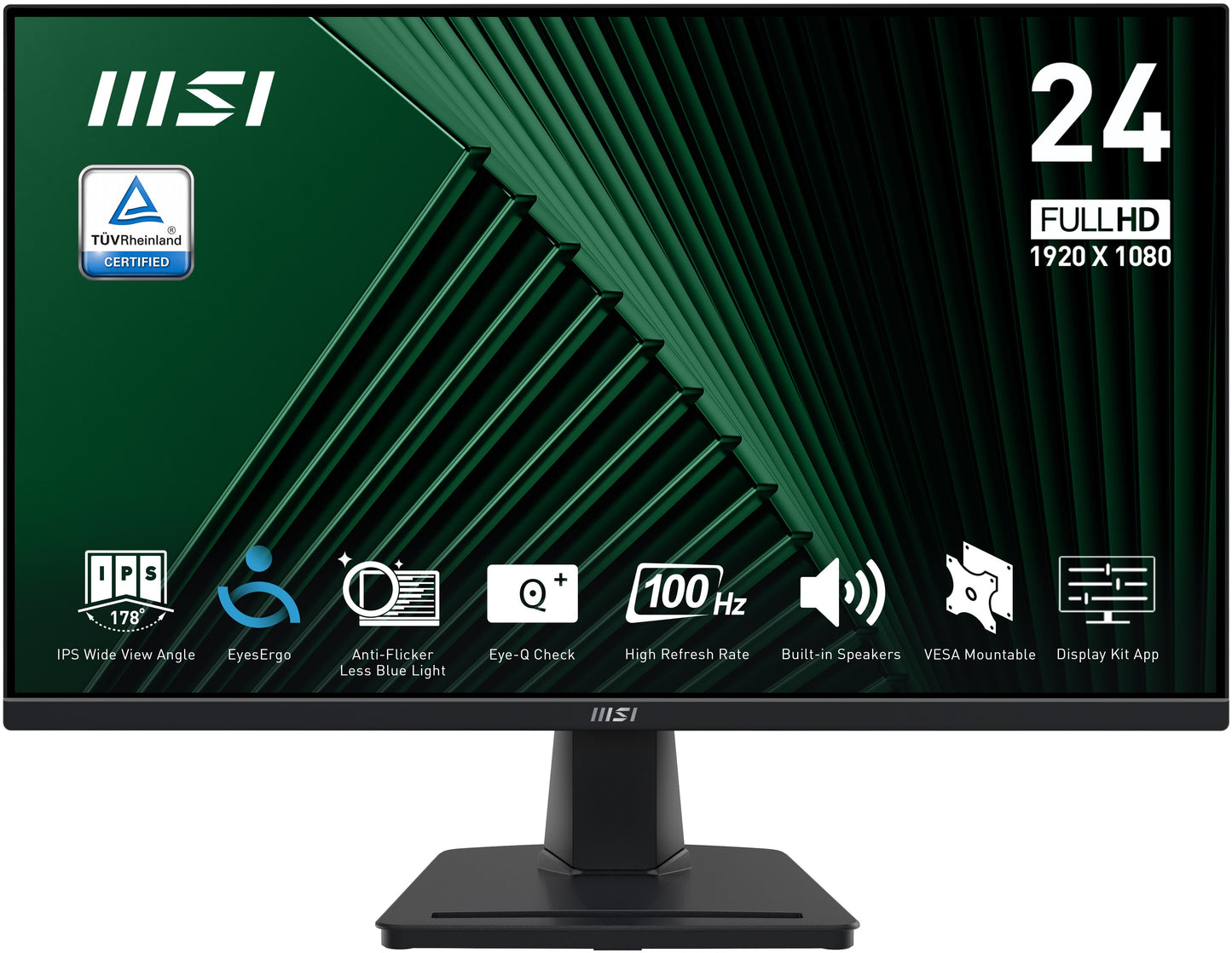 MSI PRO MP245G 24 Full HD VGA HD - 15 HDMI DisplayPort - 61 cm - Monitor