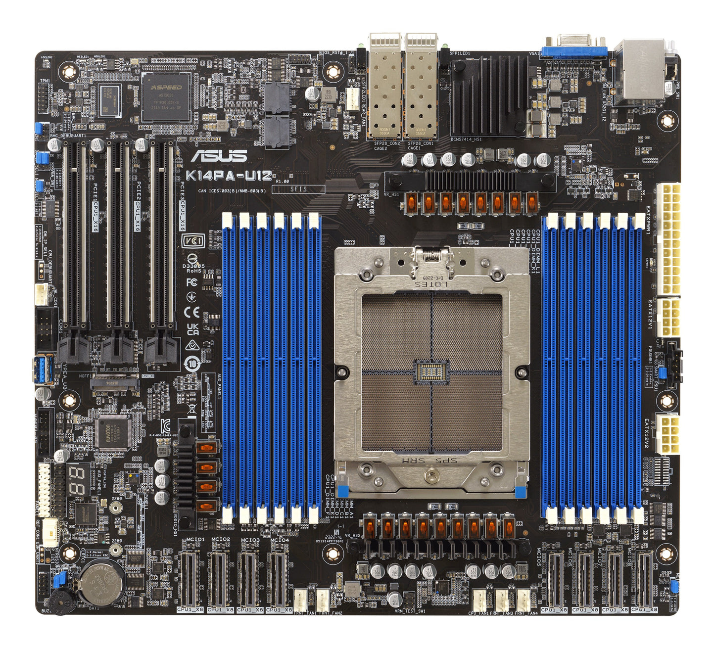 ASUS K14Pa - U12 SSI CEB Socket Sp5 - SSI CEB - Mainboard