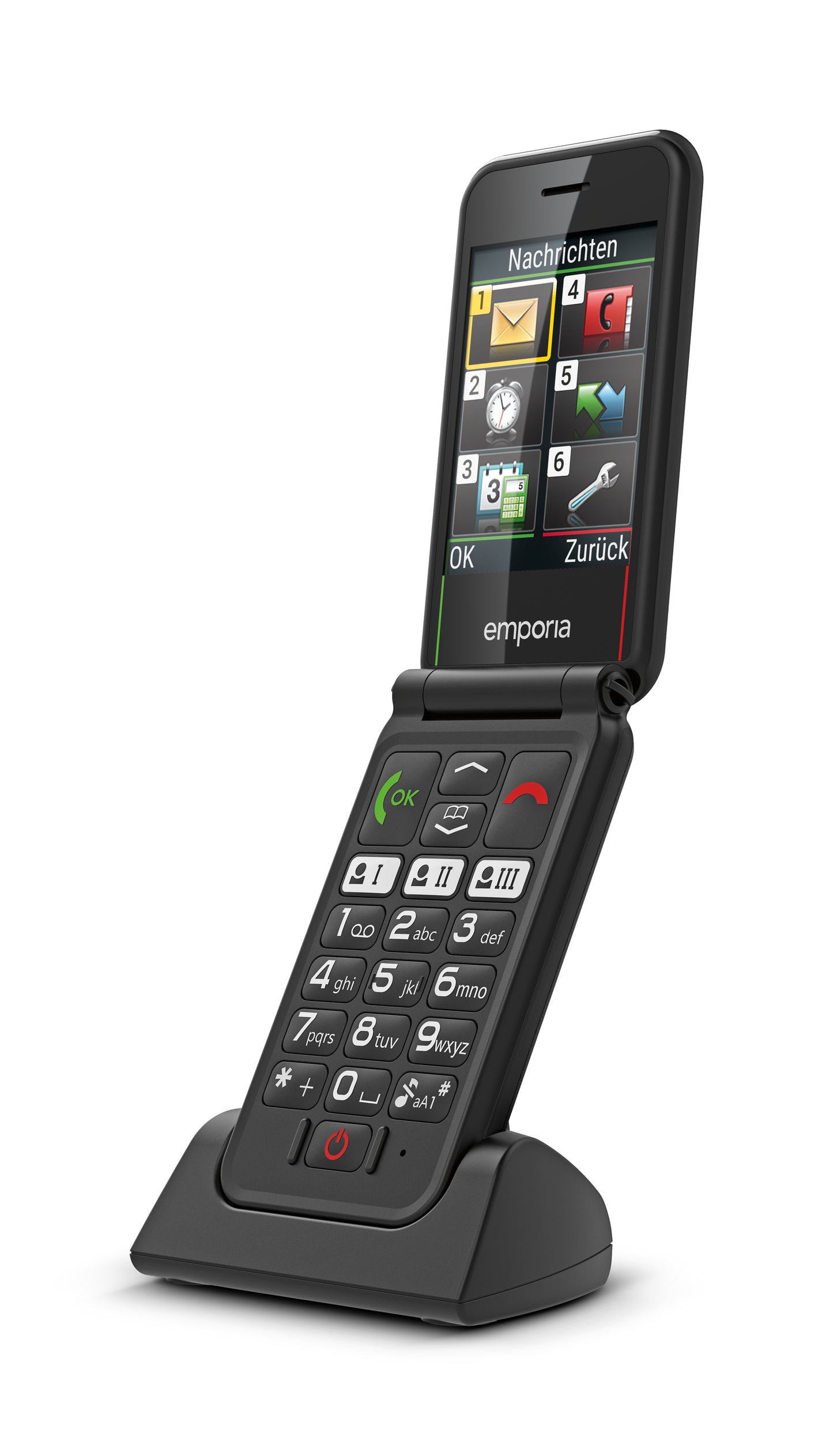Emporia SIMPLICITY glam 2025 - black - 1.300 mAh - 7,11 cm - Mobiltelefon