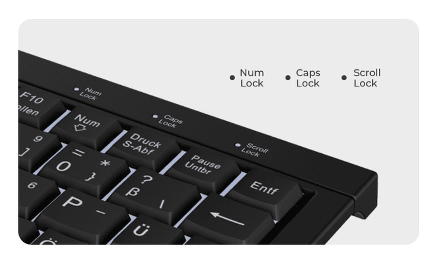 KeySonic KSK - 3011ELC - super - mini - Tastatur