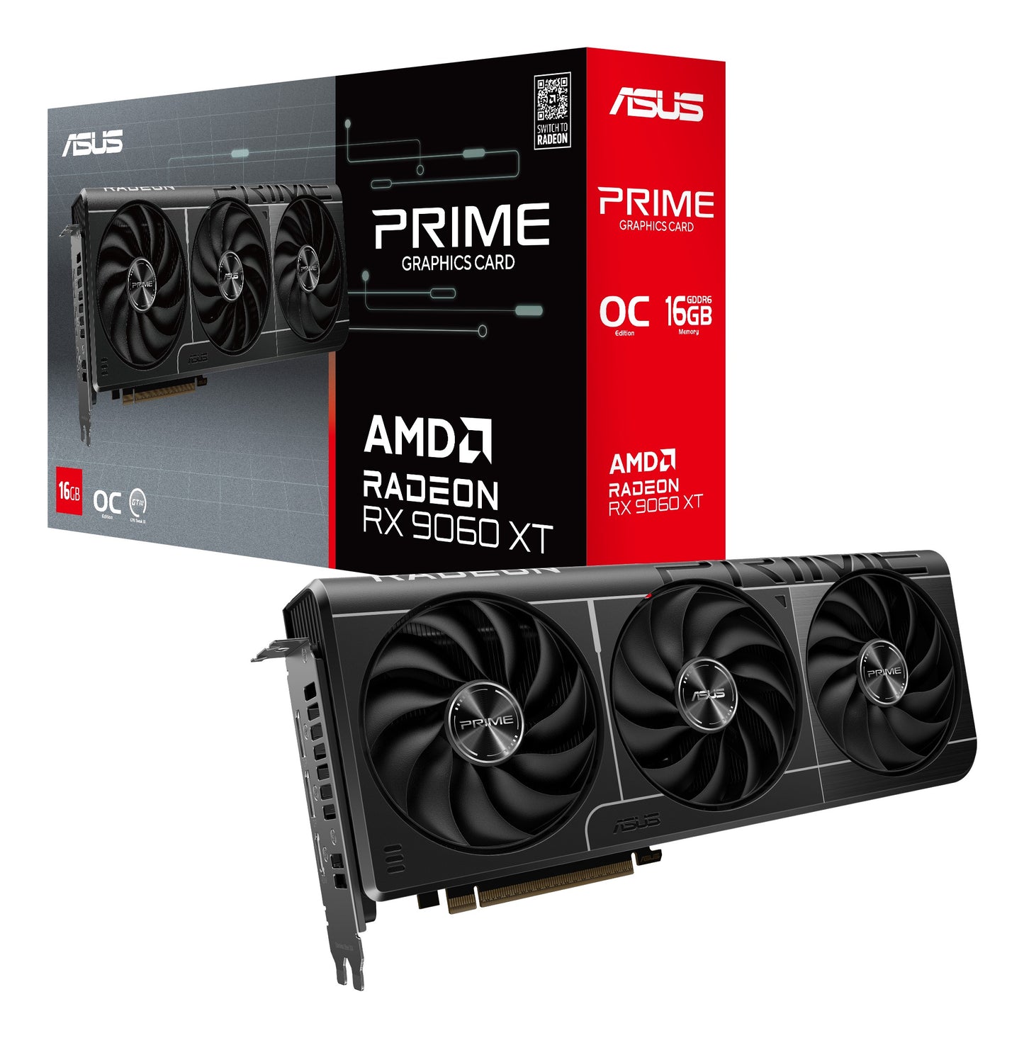ASUS Prime Radeon Rx 9060 Xt OC Edition Gddr6 - PCI - Express - Grafikkarte