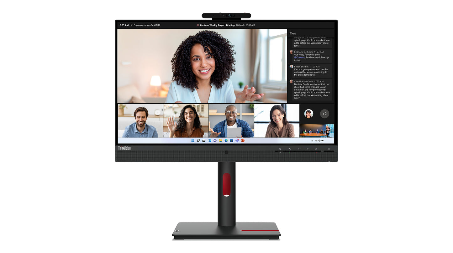 Lenovo ThinkVision T24 60,5 cm/23,8" Flachbildschirm (TFT/LCD) - 1.920x1.080 IPS - Monitor