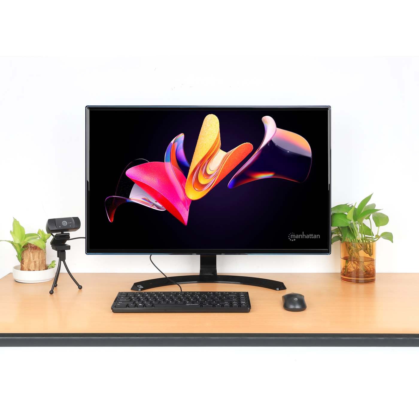 Manhattan Slim USB Mini Kabel schwarz - Tastatur