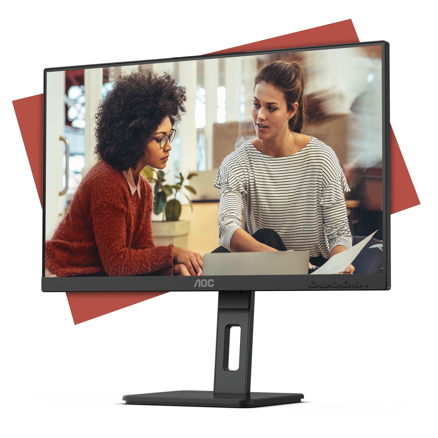 AOC E3 24E3QAF - 60,5 cm (23.8") - 1920 x 1080 Pixel - Full HD - LCD - 4 ms - Schwarz - Monitor