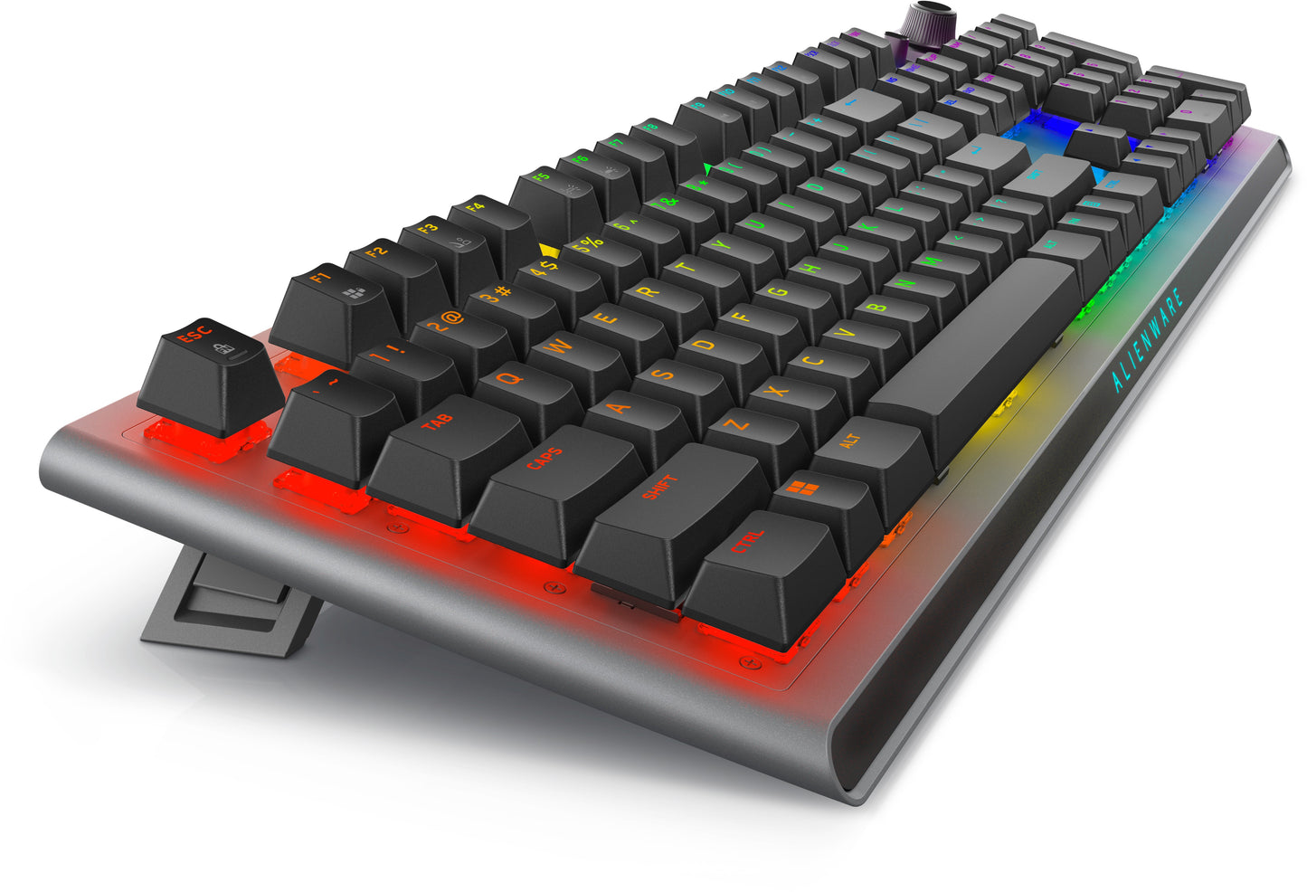 Alienware Tri - Mode AW920K - Volle Größe (100%) - Verkabelt & Kabellos - USB + RF Wireless + Bluetooth - Mechanischer Switch - RGB - LED - Grau - Tastatur