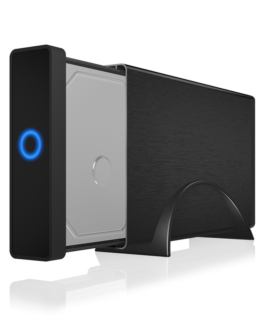 ICY BOX IB - 377U3 Ext. Gehäuse f. 3,5" SATA (I - III) 6 Gbit/s HDD USB 3.2 Gen 1 - UASP - schwarz - HDD - 3.5" - SATA - Serial ATA II - Serial ATA III - 5 Gbit/s - Hot - Swap - Schwarz - Gehäuse