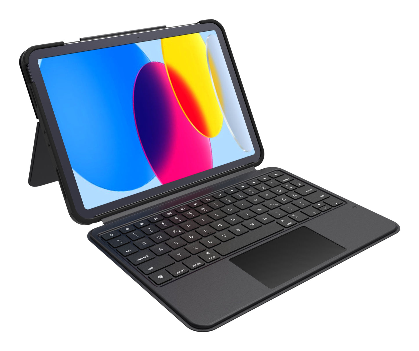 DEQSTER Smart Combo Touch Keyboard iPad 10.9" 10. Gen. Apple smart connector Deutsches - QWERTZ - Tastatur
