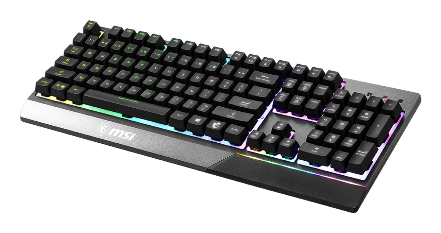 MSI S11 - 04DE601 - CLA - Kabelgebunden - USB - Mechanischer Switch - QWERTZ - RGB - LED - Schwarz - Tastatur