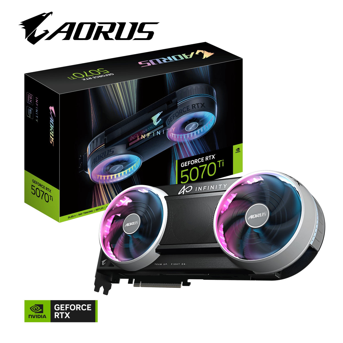Gigabyte AORUS GeForce RTX 5070 Ti INFINITY - PCI - 16.384 MB - Grafikkarte