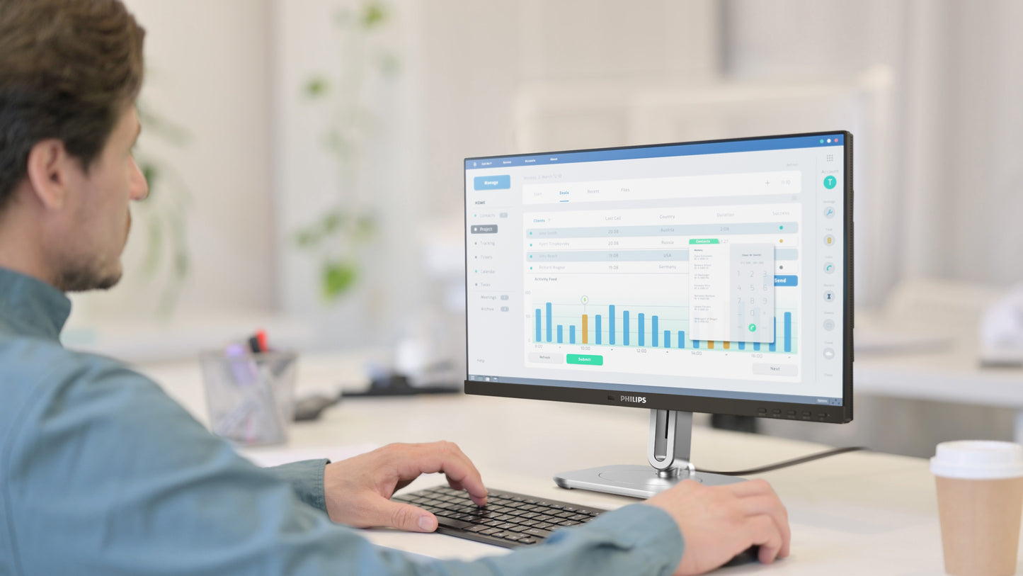 Philips 24" 24B2G5301 FHD/DP/HDMI/VGA/USB - C/Speaker/IPS - 60,5 cm - Monitor