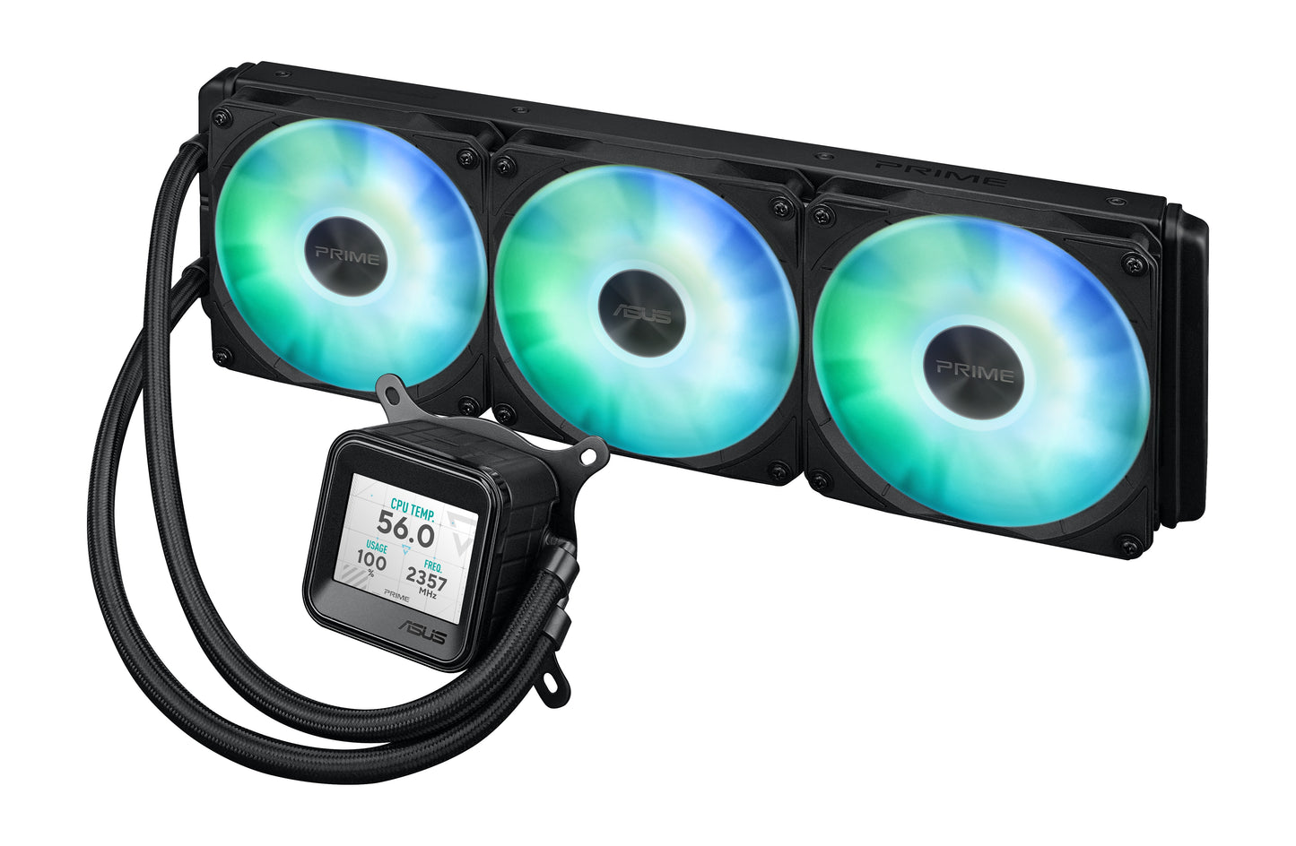 ASUS Wasserkühlung Prime Lc 360 Argb Lcd - Gehäuse - Lüfter - 36,5 dB - Kühler