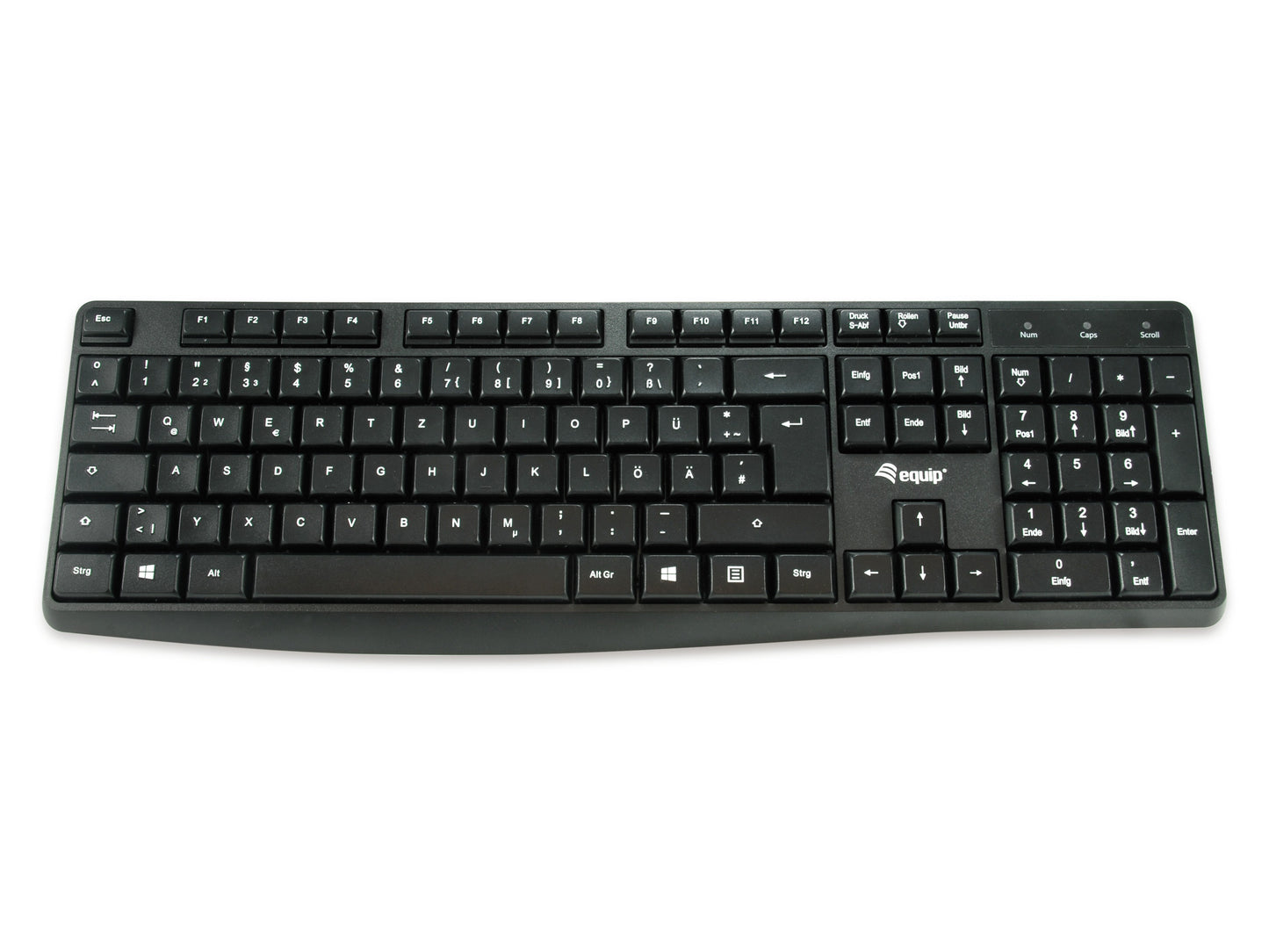 Equip Kabelgebundene USB Tastatur - Volle Größe (100%) - Kabelgebunden - USB - QWERTY - Schwarz - Tastatur
