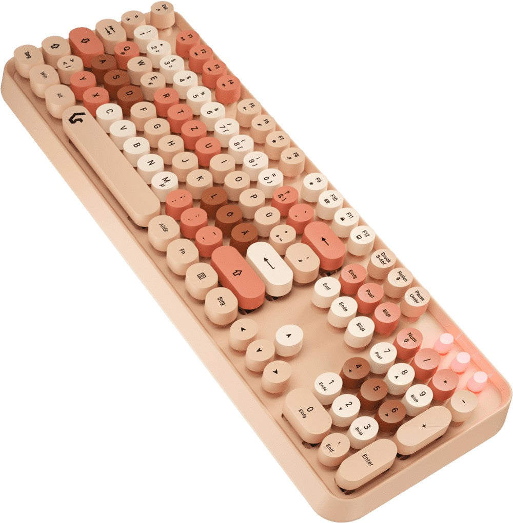 KeySonic KSKM - 8200M - RF Maus - Set DE[Maus - Set Full - Size Tastatur runde - QWERTZ - Tastatur