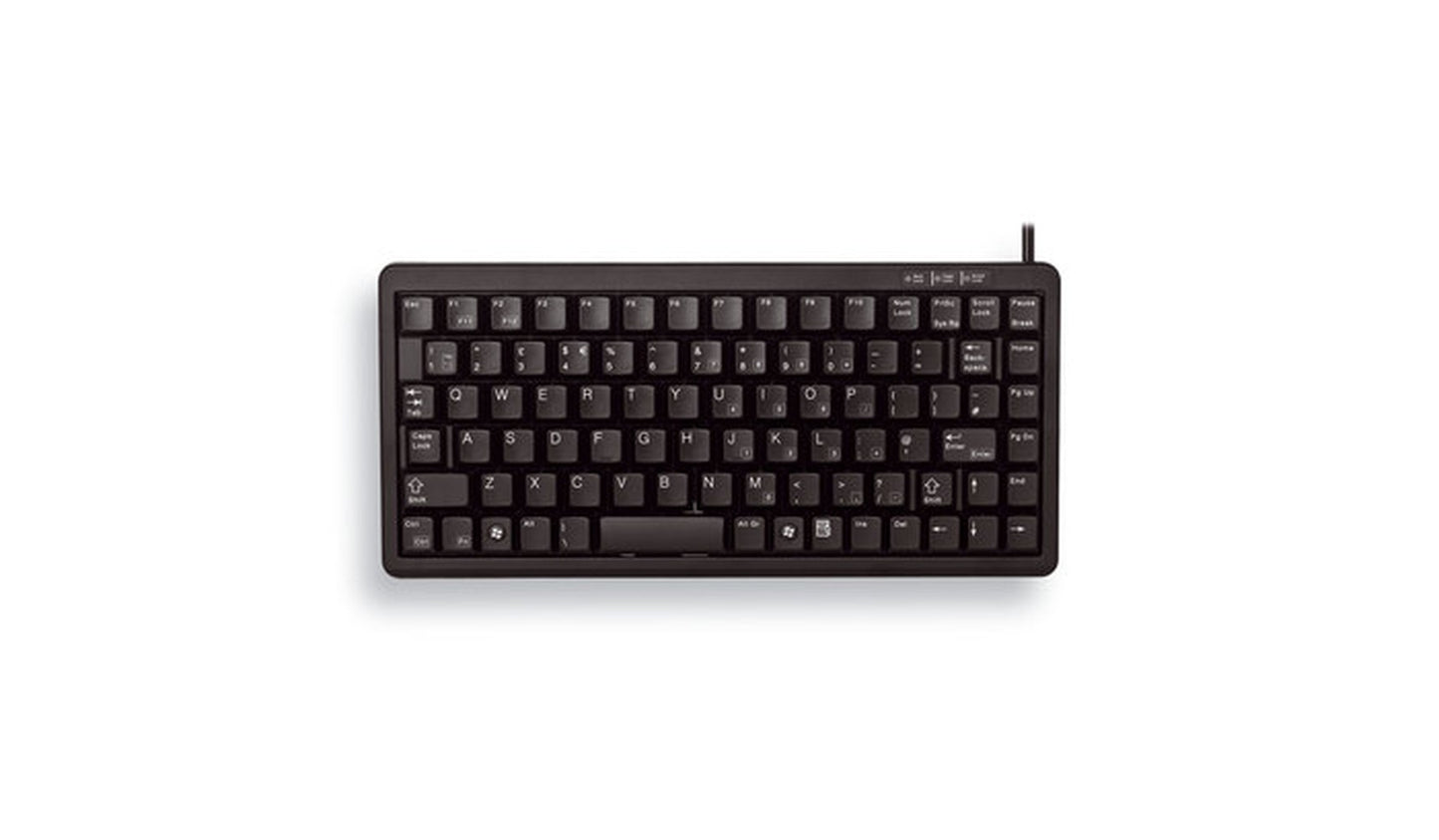 Cherry Slim Line Compact - Keyboard G84 - 4100 - 86 Tasten QWERTY - Schwarz - Tastatur