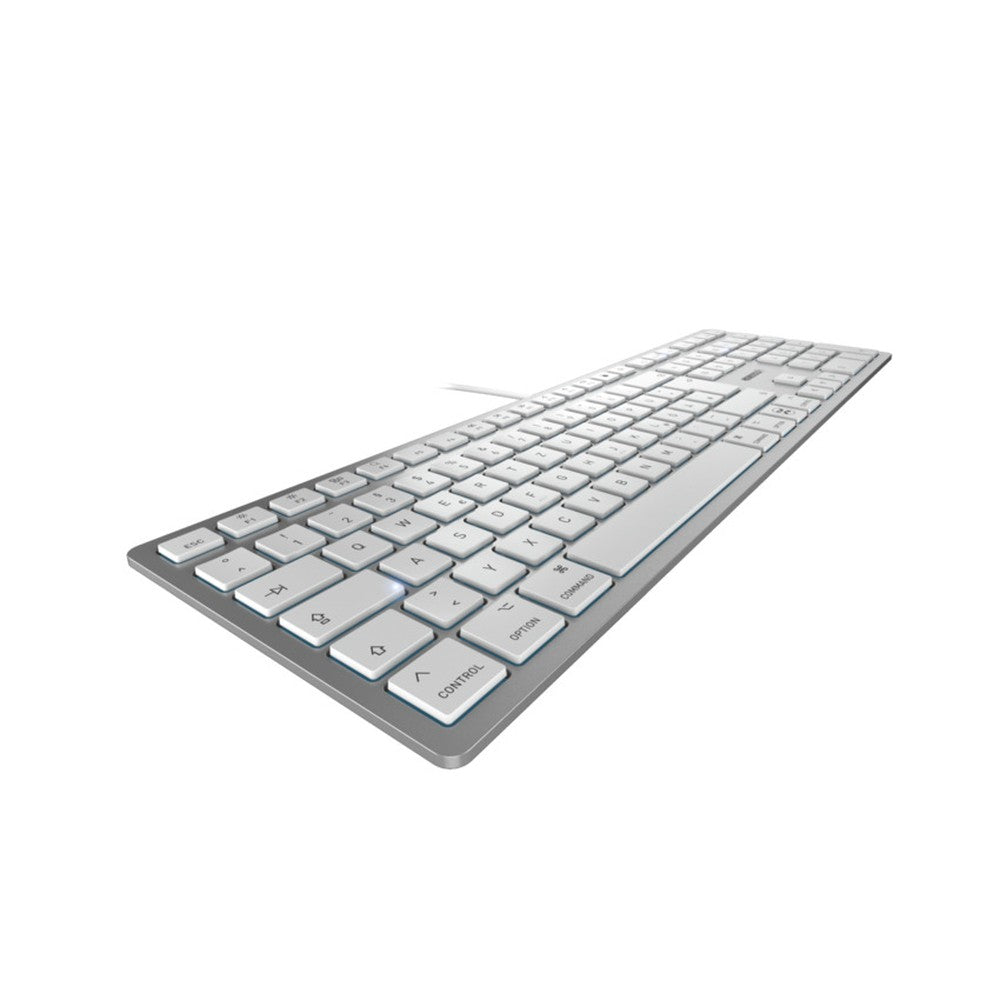 Cherry KC 6000C FOR MAC - Kabelgebunden - USB - Scherenschalter - QWERTZ - Silber - Tastatur