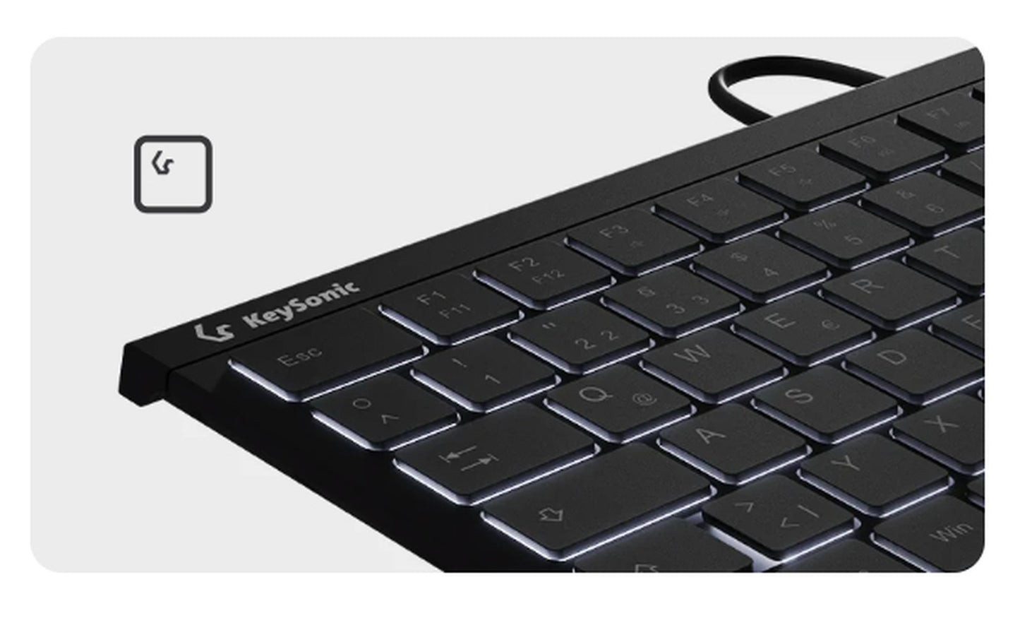 KeySonic KSK - 5011ELC - super - mini - Tastatur