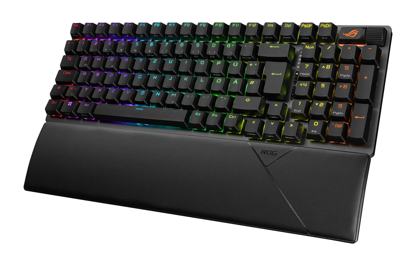 ASUS ROG Strix Scope II 96 Wireless - Verkabelt & Kabellos - USB + RF Wireless + Bluetooth - Mechanischer Switch - QWERTZ - RGB - LED - Schwarz - Tastatur