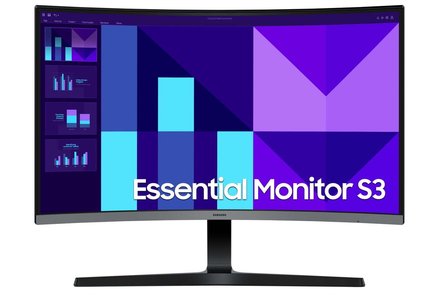Samsung Essential S3 S27D390Gau - 27" Curved Monitor FHD[Energieklasse D] - 68,6 cm - Monitor