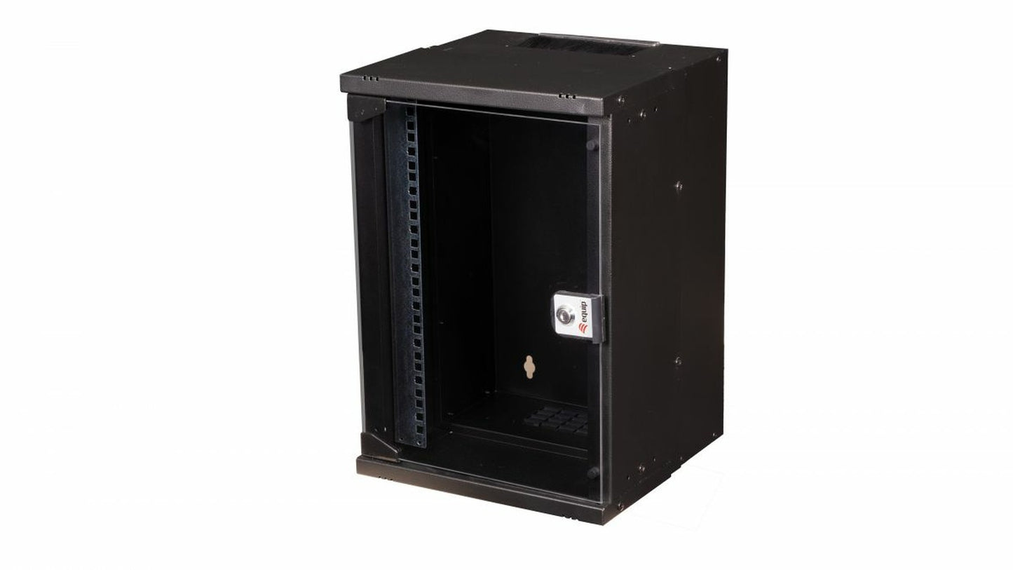 Equip 10" Wandgehäuse Glastür Eco 300x300mm 9U schwarz - 10" - Gehäuse