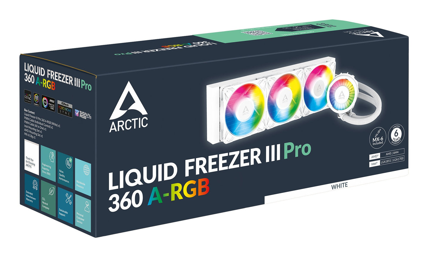 Arctic Liquid Freezer Iii Pro 360 A - Rgb - Prozessor - Fluessigkeitskühlsystem - CPU - AMD Sockel AM4 (Ryzen) - Kühler