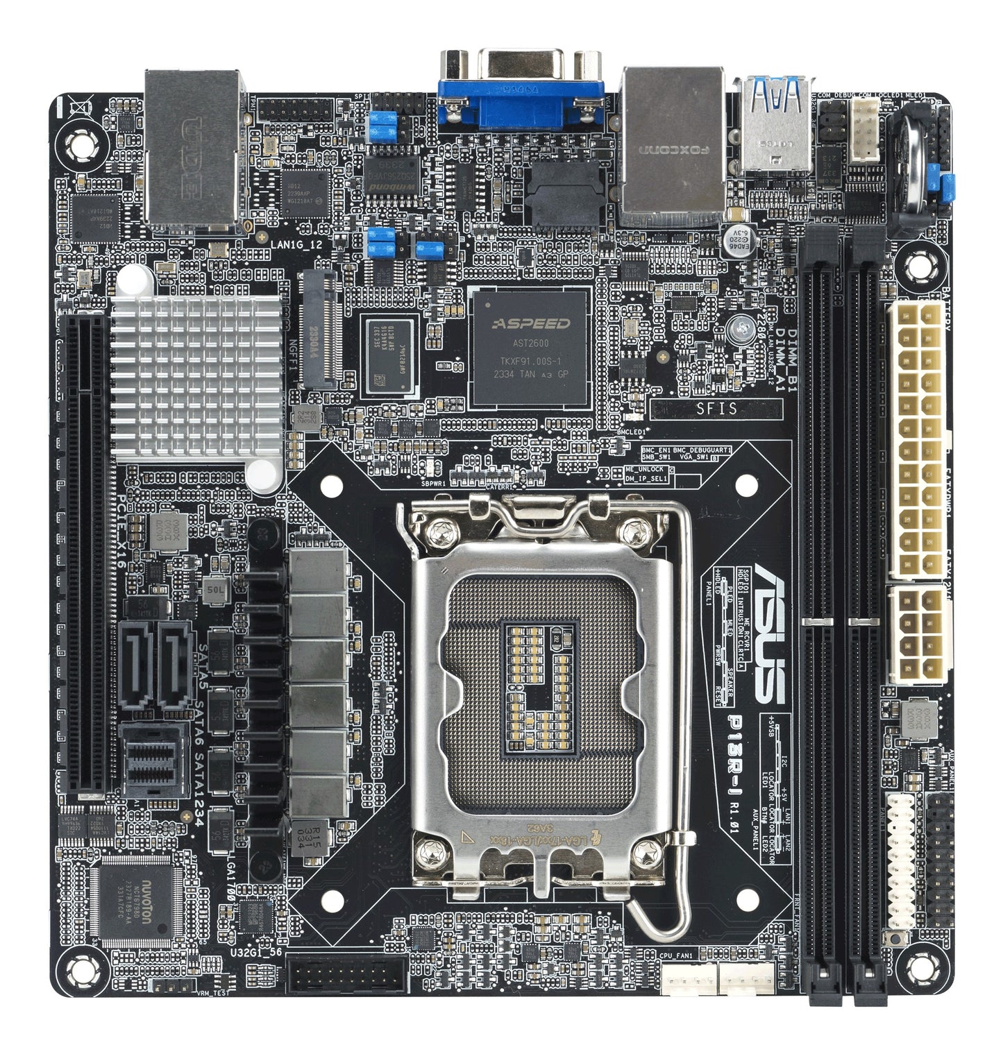 ASUS P13R - I Intel C262 Lga 1700 mini Itx - Intel Sockel 1700 (Core i) - Mainboard