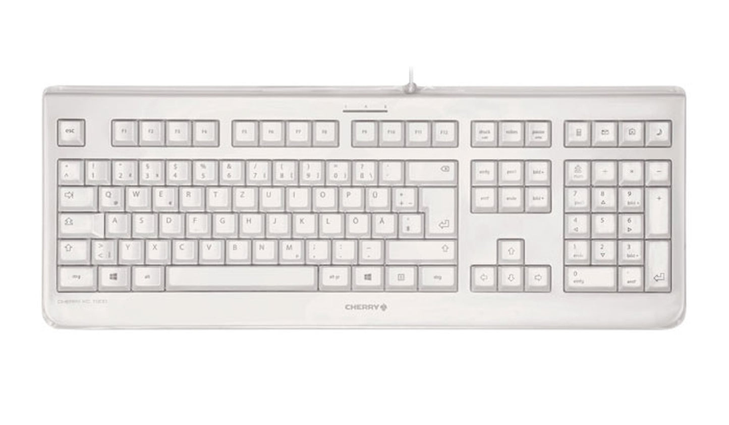 Cherry KC 1068 Corded CH - Layout weiss/grau IP68 - AZERTY - Tastatur
