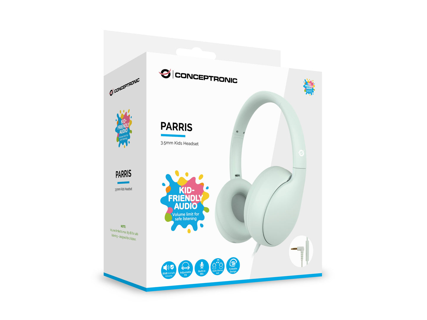 Conceptronic Kids Headset+Schalter 85dB - 20 KHz - Headset