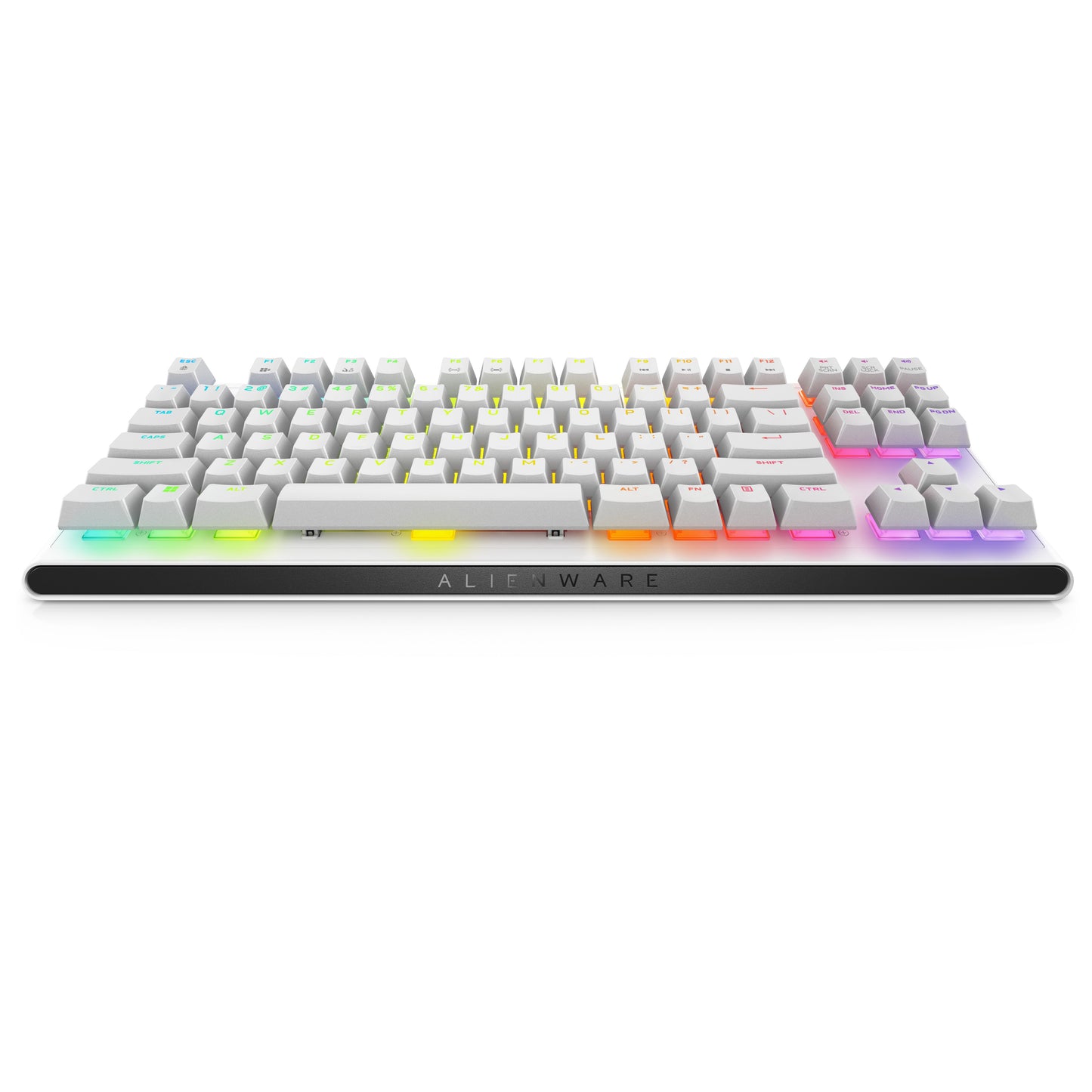 Dell Alienware AW420K - Kabelgebunden - USB - Mechanischer Switch - QWERTY - RGB - LED - Weiß - Tastatur