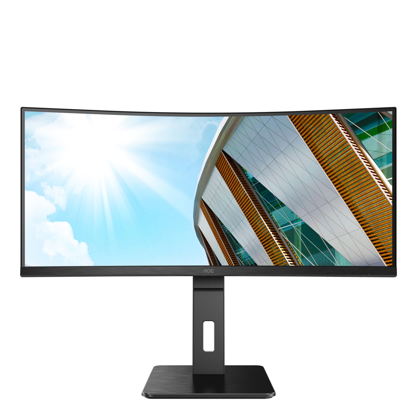 AOC P2 CU34P2A - 86,4 cm (34") - 3440 x 1440 Pixel - Quad HD - LED - 4 ms - Schwarz - Monitor