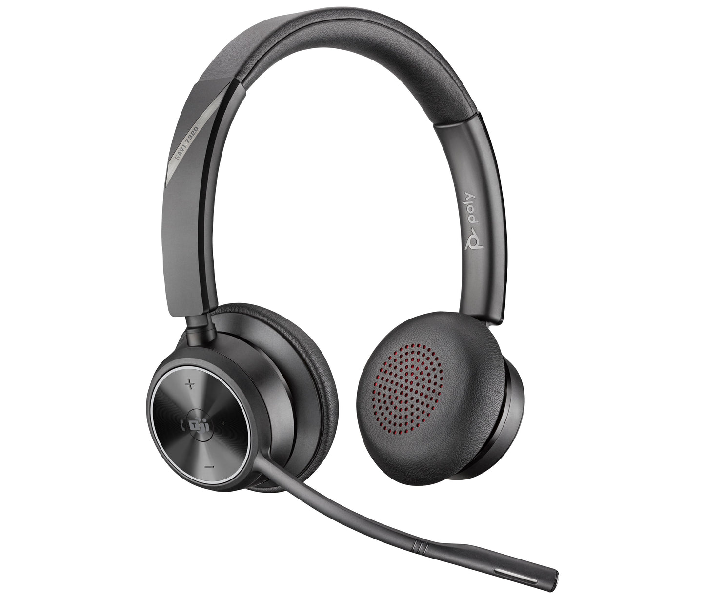 Poly HP Poly Savi 7320 - M - Kabellos - Büro/Callcenter - Kopfhörer - Schwarz - Headset