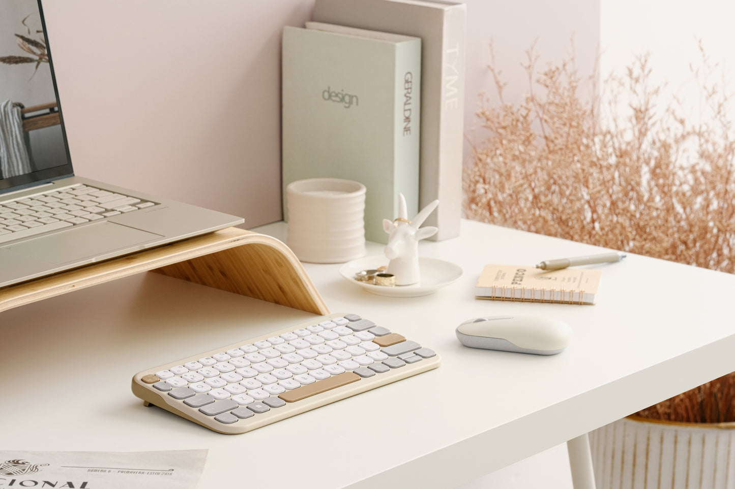 ASUS Marshmallow Tastatur Kw100 beige - 84 Tasten - Tastatur