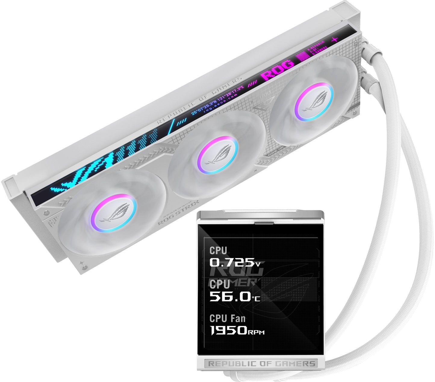 ASUS ROG STRIX LC IV 360 ARGB LCD WHITE - Kühler