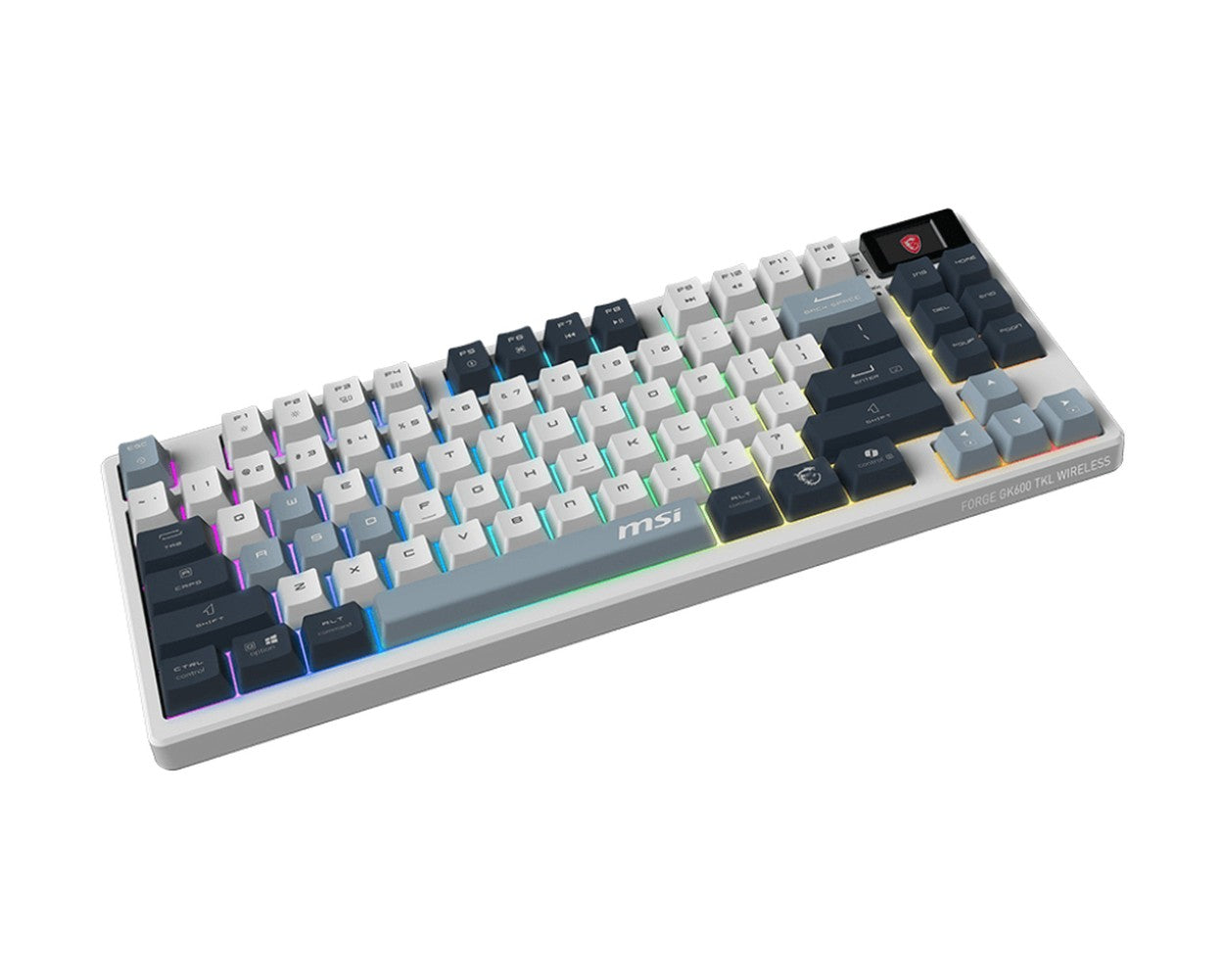 MSI Forge GK600 TKL W Sky Gaming Keyboard Wireless - QWERTZ - Tastatur
