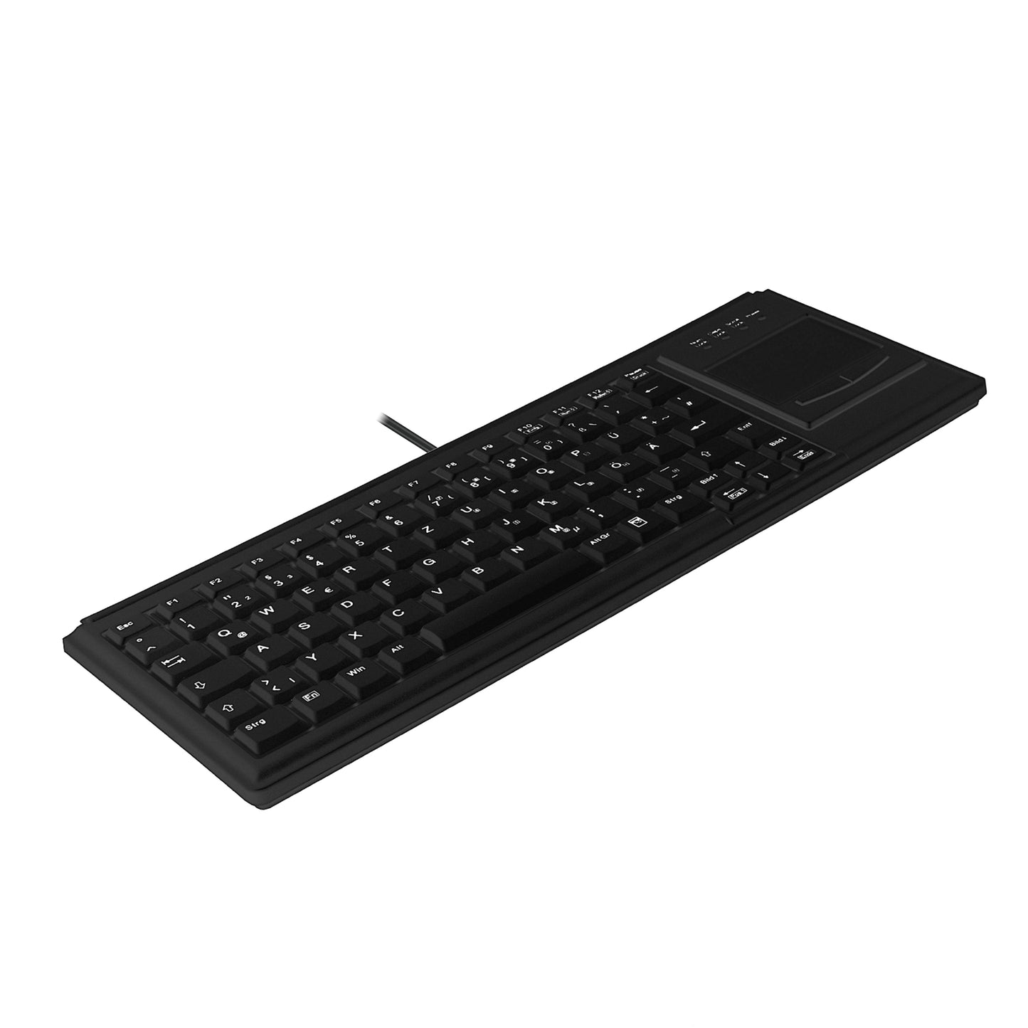 Active Key Contour Design Active Key Contour Industrietastatur IP68 Touchpad Mini Kabelgebunden Schwarz DE 4400 - Mini - Kabelgebunden - USB - Scherenschalter - QWERTZ - Schwarz - Tastatur