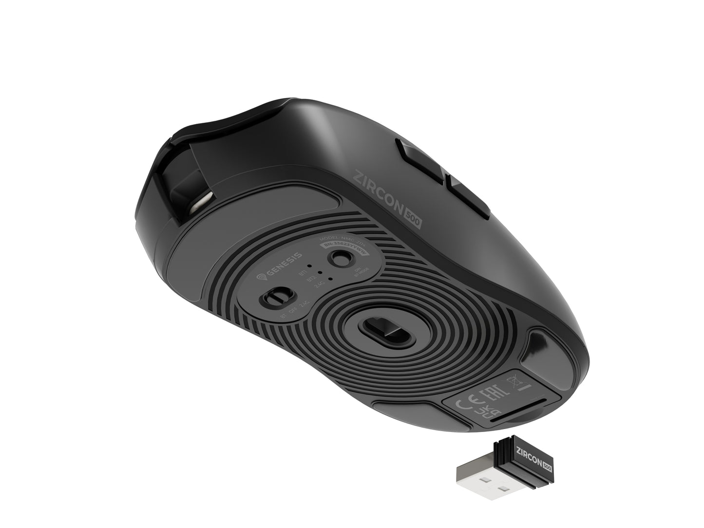 natec Gaming Maus ZIRCON 500 G2 kabellos schwarz - Optisch - Maus