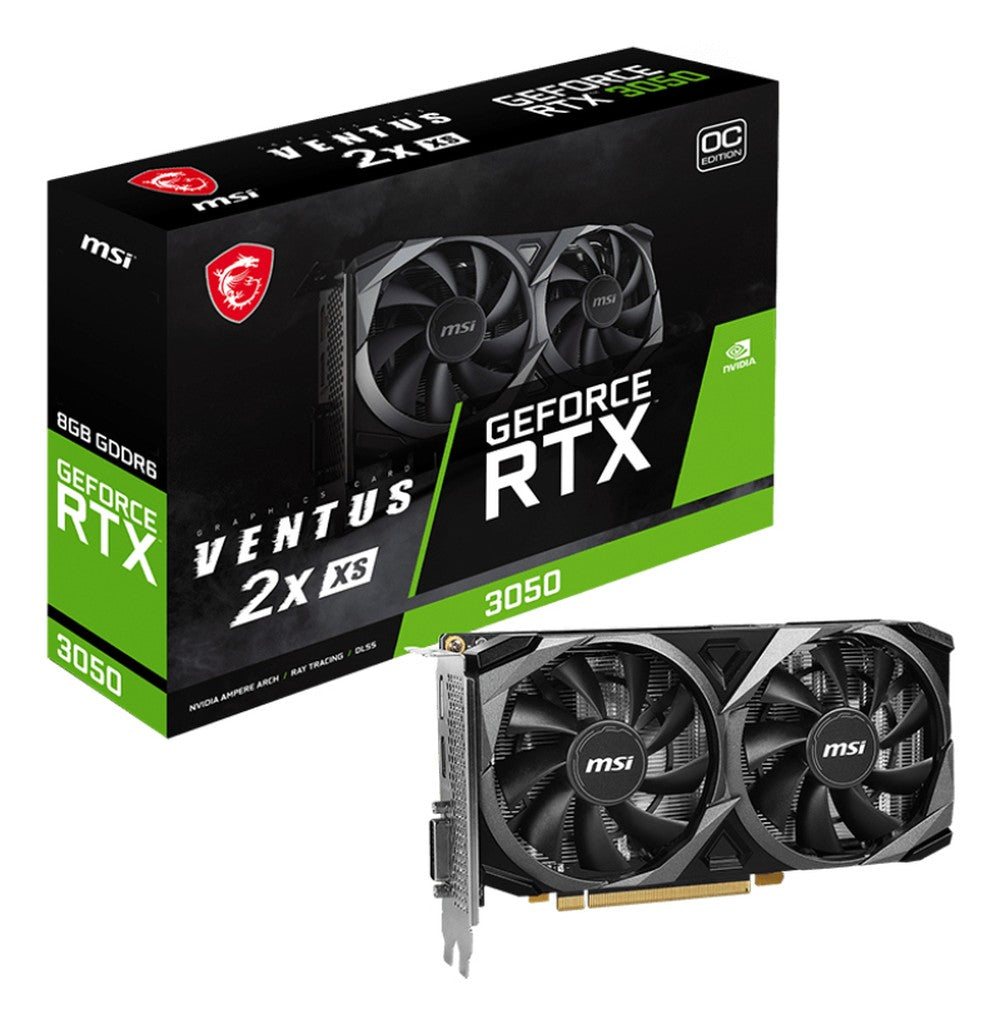 MSI GeForce RTX 3050 VENTUS 2X XS 8G OC - VGA - PCI - E x16 - Grafikkarte