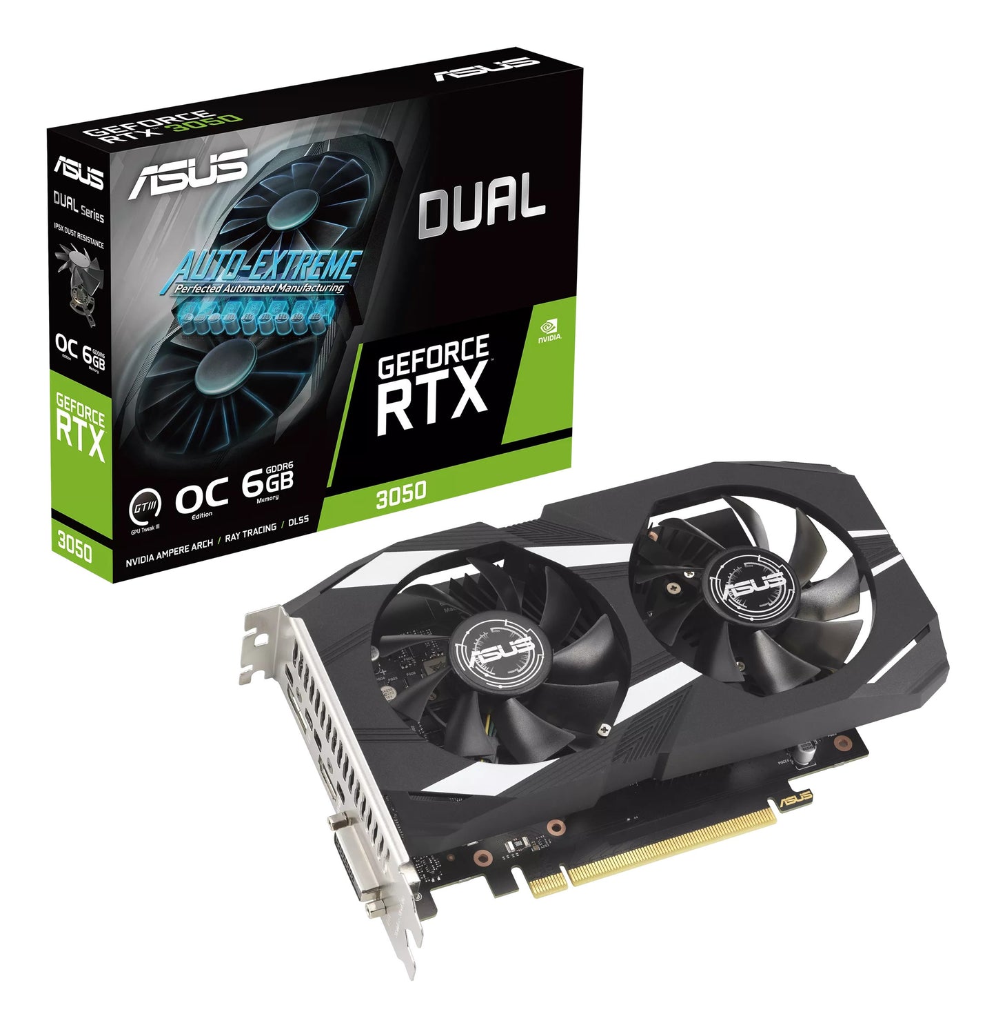 ASUS GeForce Rtx 3050 Dual O6G - PCI - Grafikkarte