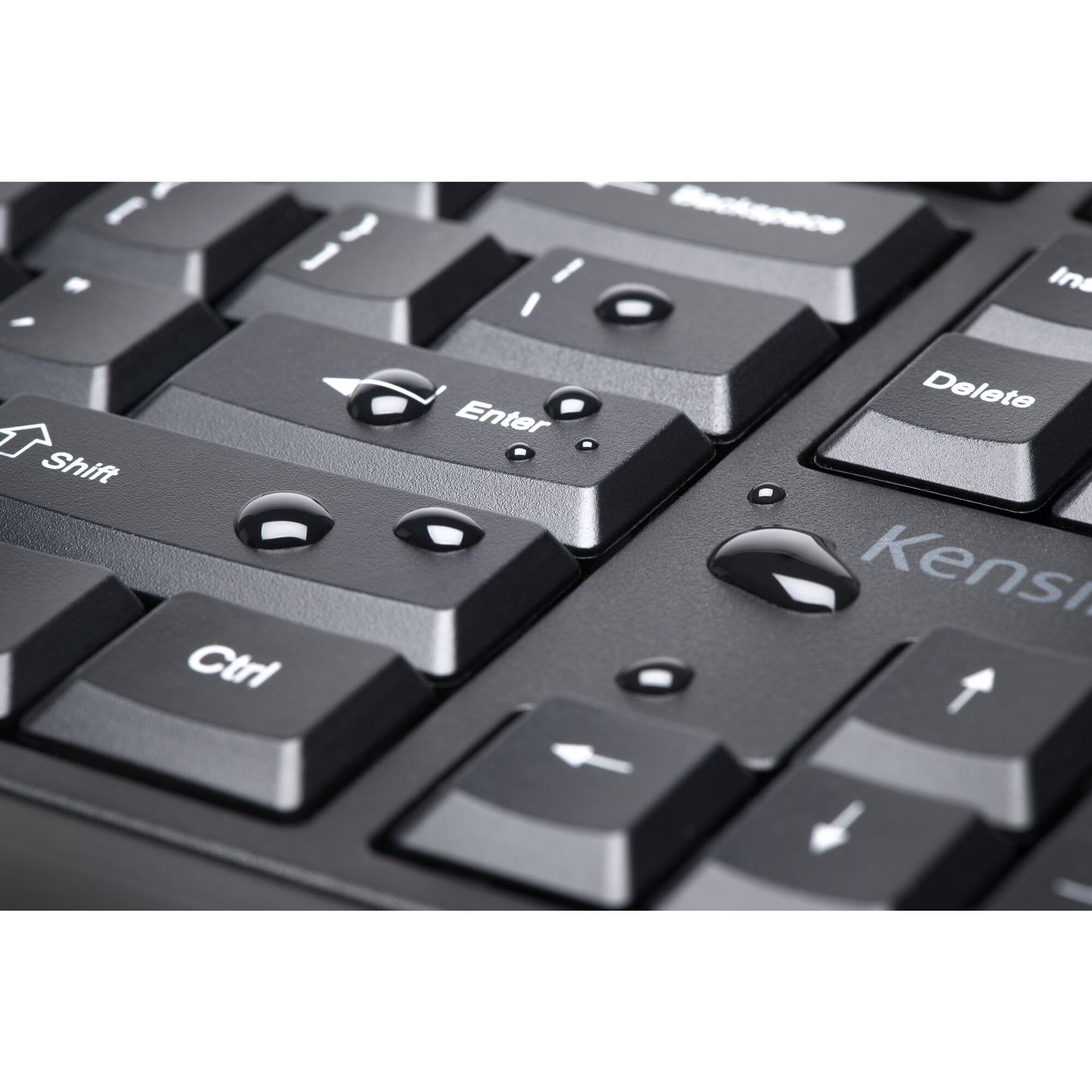 Kensington Pro Fit Ergo - kabellos (schwarz) - Volle Größe (100%) - Kabellos - Bluetooth - QWERTZ - Schwarz - Tastatur