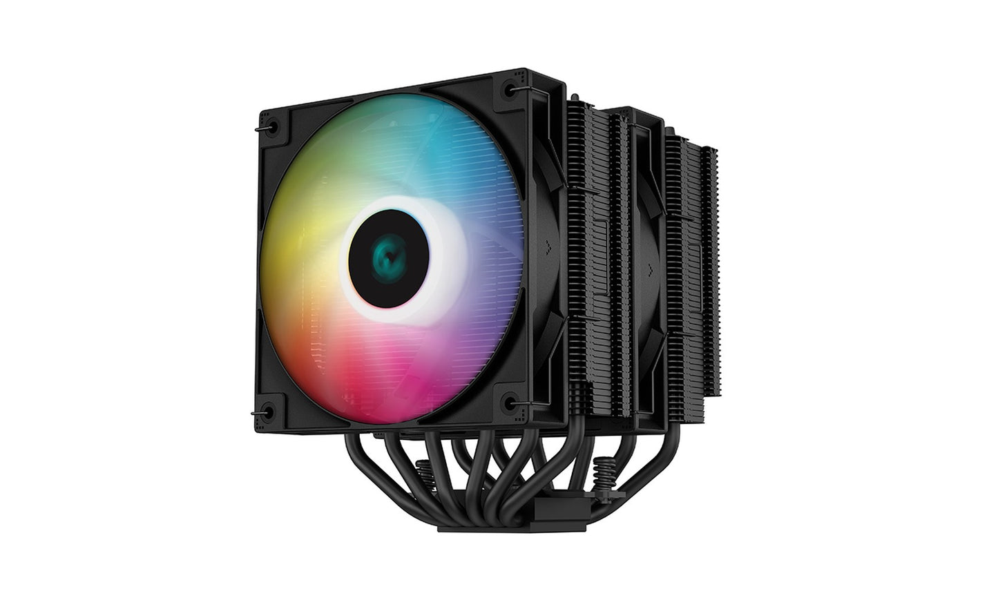 Deepcool AG620 BK ARGB - Luftkühlung - 12 cm - 300 RPM - 1850 RPM - Schwarz - Weiß - Kühler