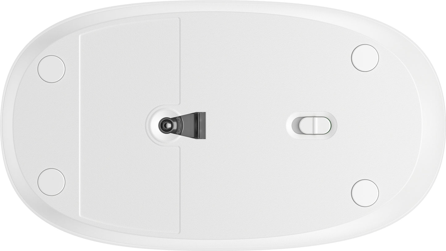 HP 240 Bluetooth (Lunar White) - Beidhändig - Optisch - Bluetooth - 1600 DPI - Weiß - Maus