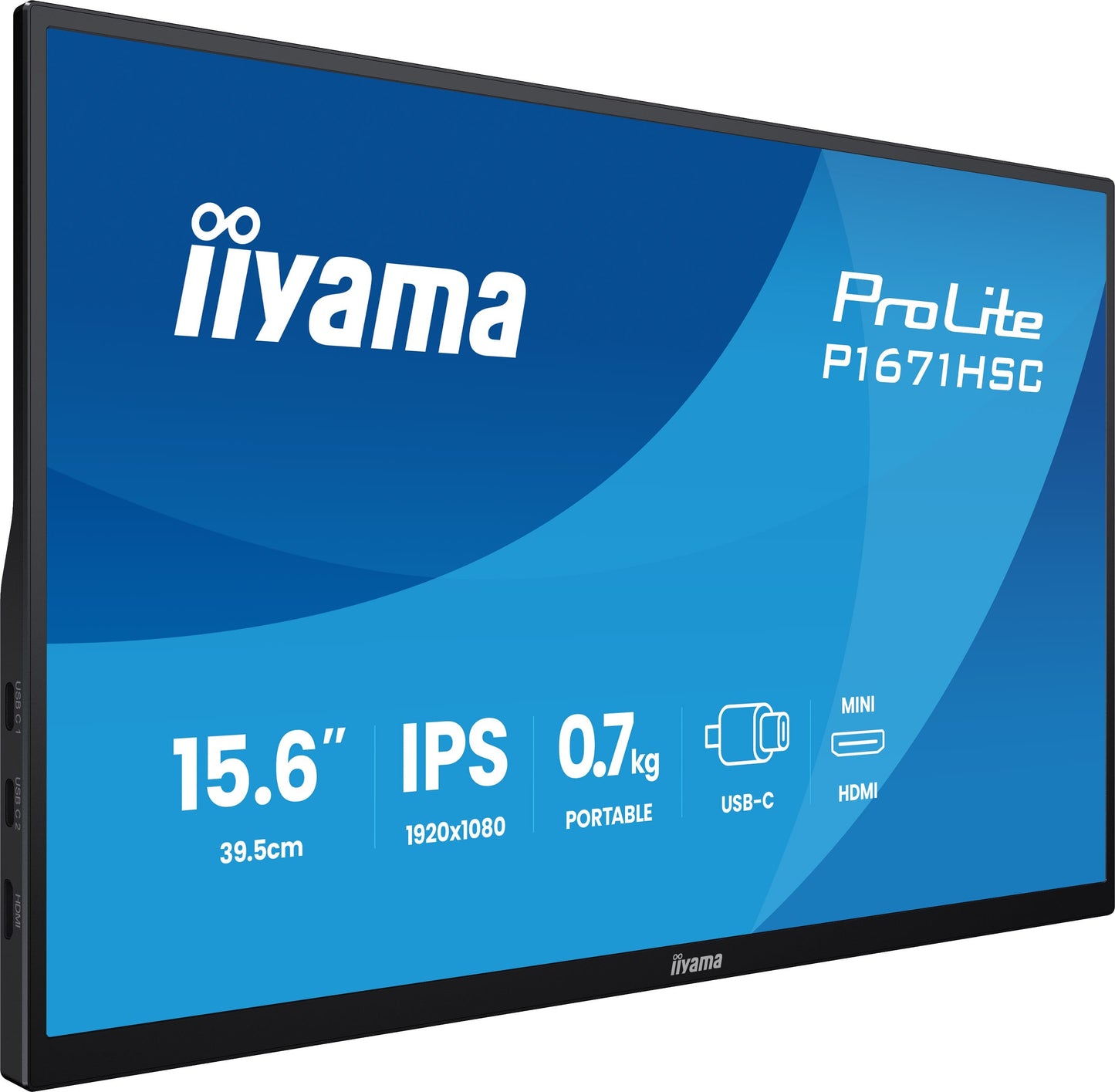 Iiyama P1671HSC - B1 Portable 15.6 - 39,6 cm - Monitor