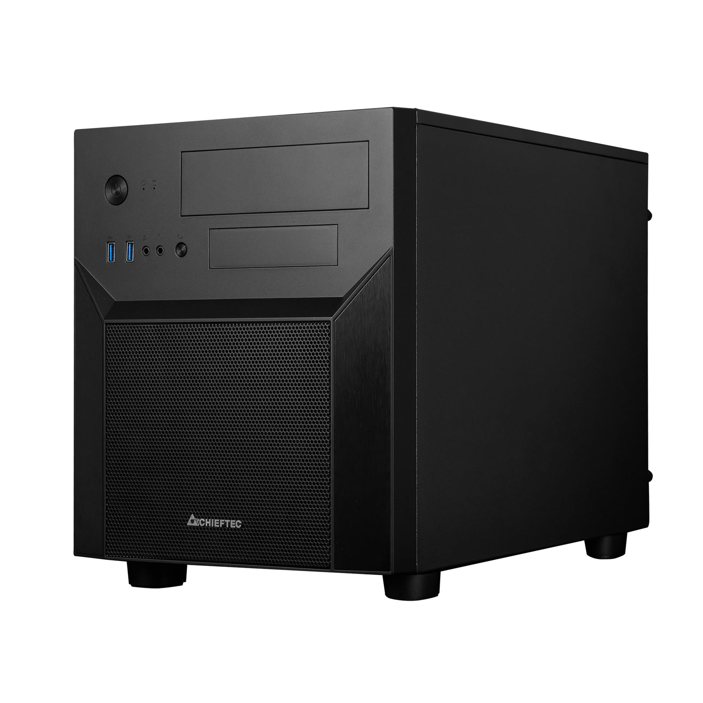 Chieftec CI - 02B - OP - Cube - PC - Schwarz - micro ATX - Mini - ITX - SPCC - Heimbüro - Cube-Gehäuse