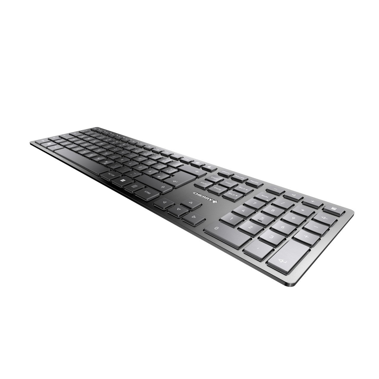 Cherry KW 9100 SLIM - Kabellos - RF Wireless + Bluetooth - QWERTZ - Schwarz - Tastatur