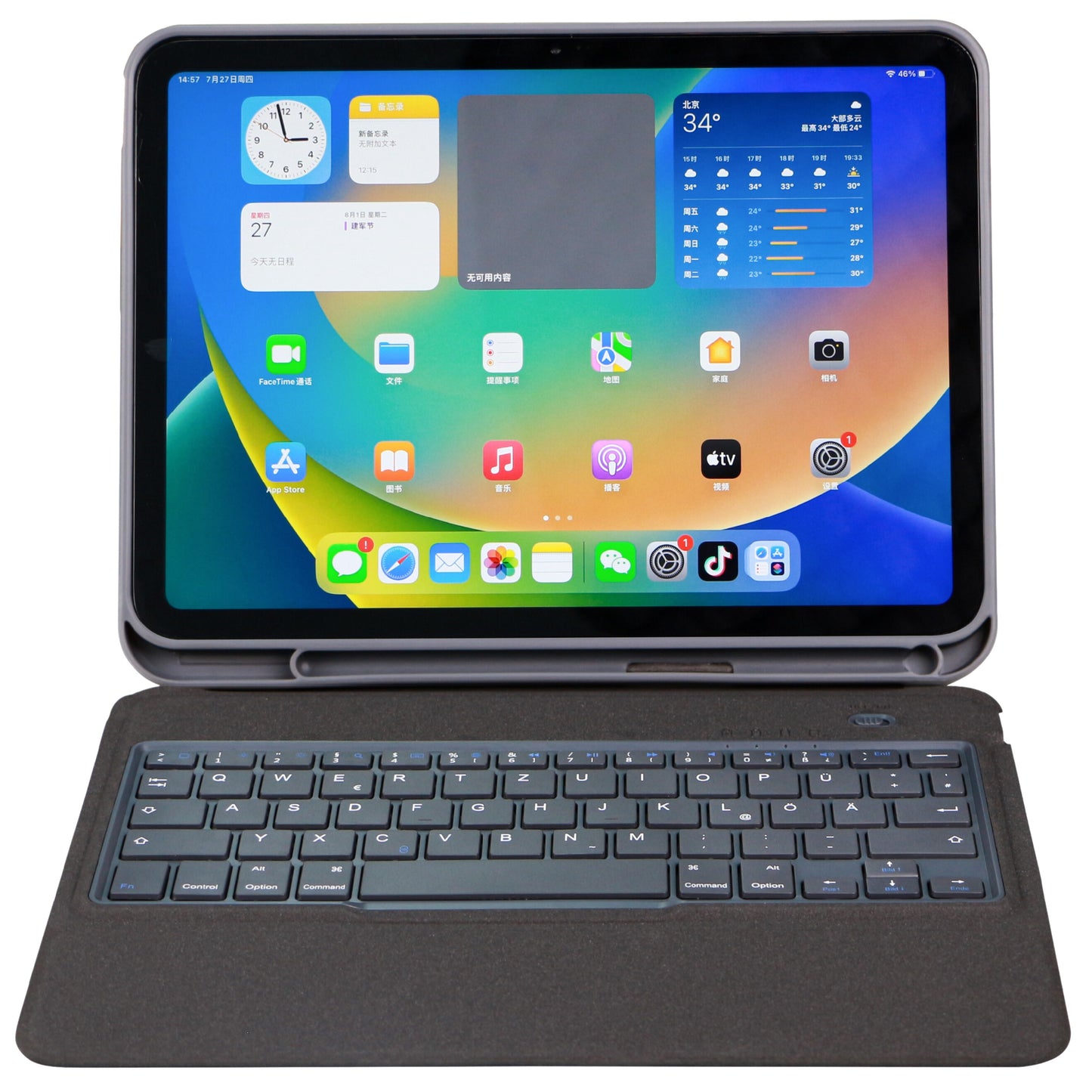 DEQSTER Slim 2 und Foliohülle (keyboard) - kabellos - Tastatur