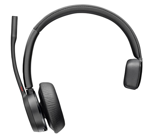 Poly HP Poly Voyager 4310 Headset +BT700 Dongle +Ladestation - für Microsoft Teams zertifiziert - Kabellos - Büro/Callcenter - 122 g - Kopfhörer - Schwarz - Headset