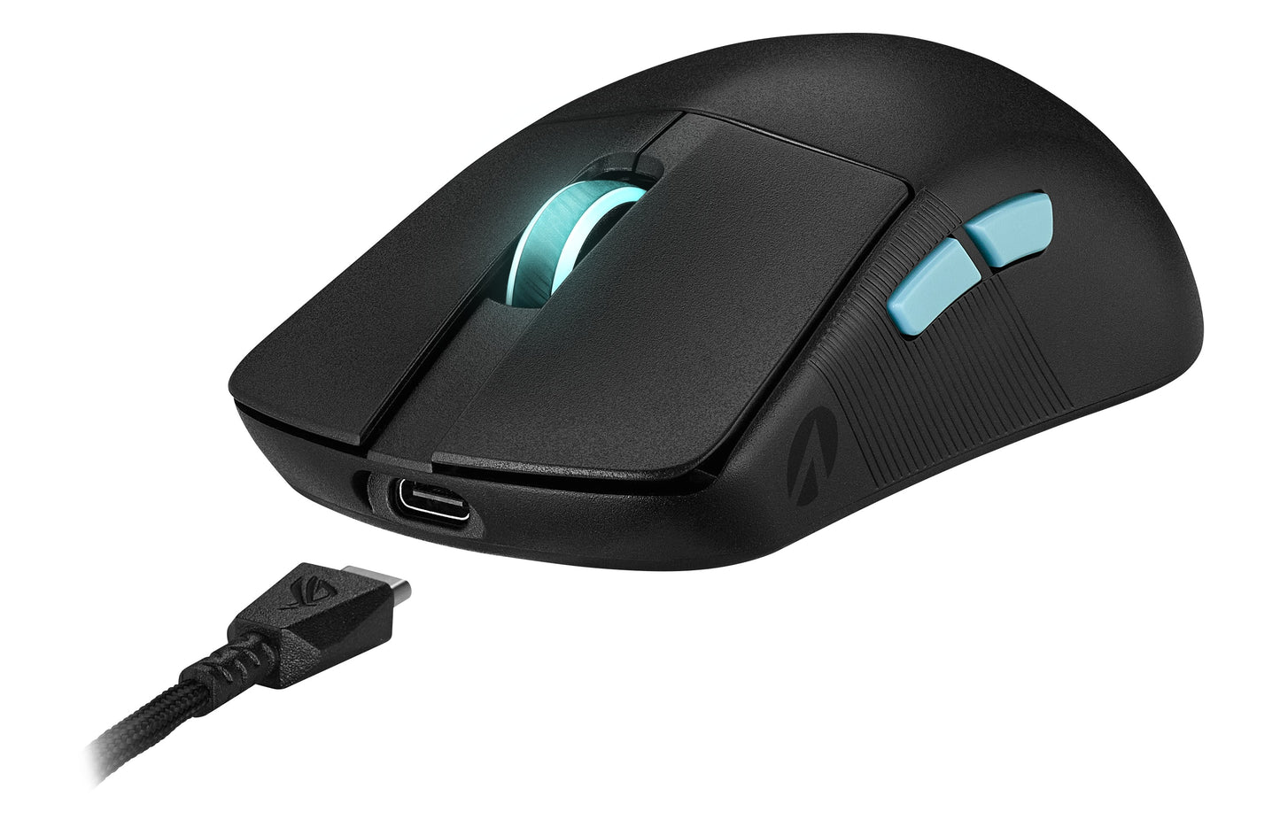 ASUS ROG Harpe Ace Aim Lab Edition - Beidhändig - Optisch - RF Wireless + Bluetooth + USB Type - A - 36000 DPI - Schwarz - Maus