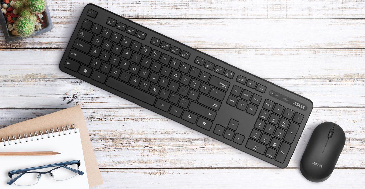 ASUS Cw100 Tastatur - und Maus Set Wireless Schwarz - Tastatur