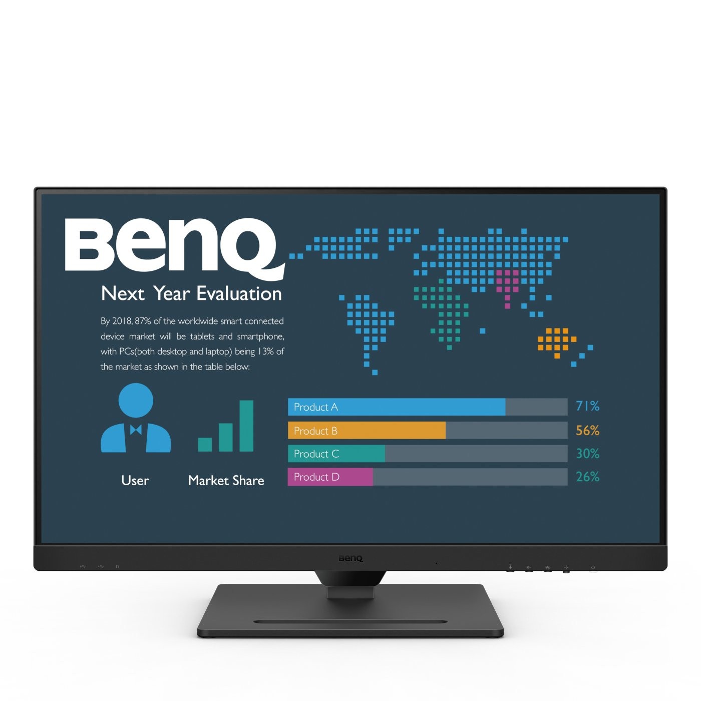 BenQ BL2790QT - 68,6 cm (27") - 2560 x 1440 Pixel - Quad HD - LED - 5 ms - Schwarz - Monitor
