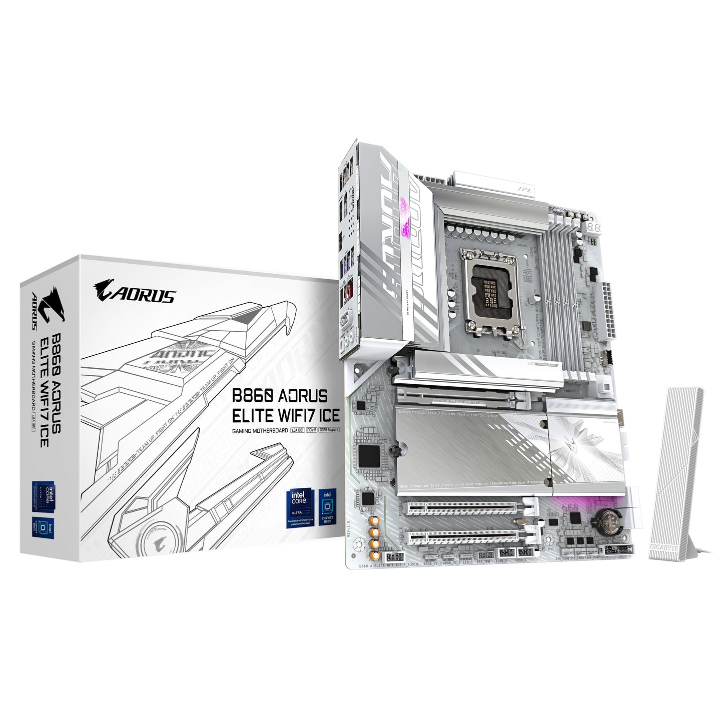 Gigabyte B860 A Elite WF7 Ice B860 S1851 ATX DDR5 - Intel Sockel 1851 (Core Ultra 100&200) - Mainboard